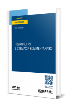 Обложка книги ПСИХОЛОГИЯ В СХЕМАХ И КОММЕНТАРИЯХ Крысько В. Г. Учебное пособие