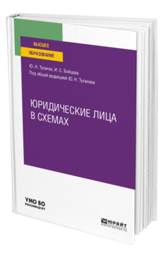 Обложка книги ЮРИДИЧЕСКИЕ ЛИЦА В СХЕМАХ Туганов Ю. Н., Бойцова И. С. ; Под общ. ред. Туганова Ю.Н. Учебное пособие