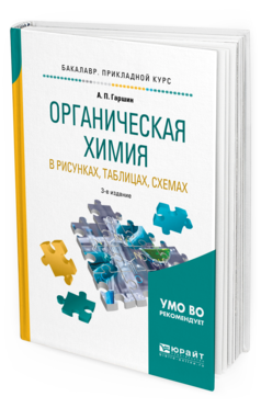 Обложка книги ОРГАНИЧЕСКАЯ ХИМИЯ В РИСУНКАХ, ТАБЛИЦАХ, СХЕМАХ Гаршин А.П. Учебное пособие