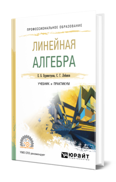 Обложка книги ЛИНЕЙНАЯ АЛГЕБРА Бурмистрова Е. Б., Лобанов С. Г. Учебник и практикум